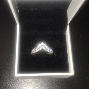 Pandora Princess Wishbone Ring